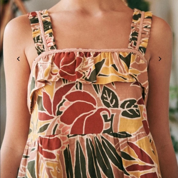 Sézane Filly Dress in Vicky Leaf Print - Picture 3 of 5